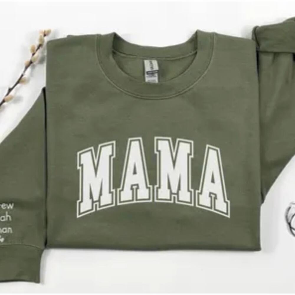NWOT‎ "Mama" Long Sleeve Sweatshirt Top